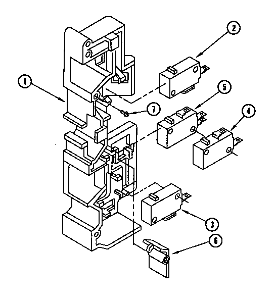 Jenn-Air M439W1 interlock switches diagram