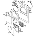 Crosley CDE22B6MC door diagram