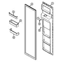 Jenn-Air JRSDE229B freezer inner door diagram