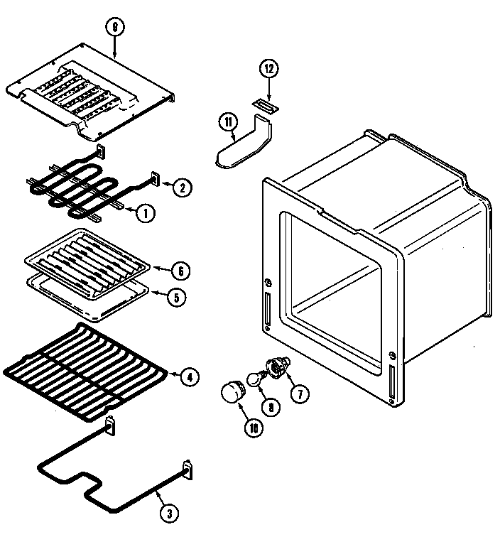 Magic Chef 6651XUS oven diagram