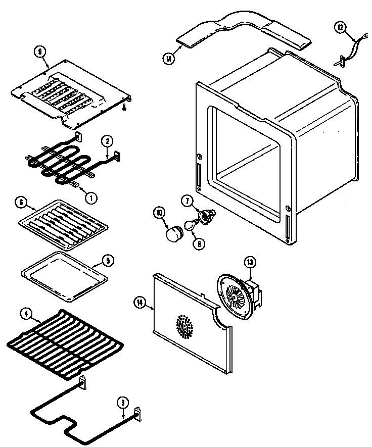 Maytag CWE9030BDE oven diagram