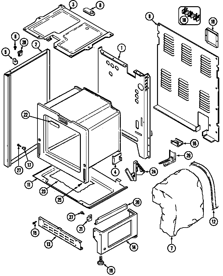 Admiral CREA400ACW body diagram
