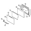 Magic Chef 9522WUA door (lower) diagram