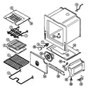 Maytag CRE9530BCM oven/base diagram