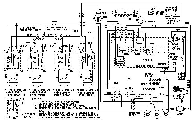 Maytag CRE9530BCM wiring information diagram