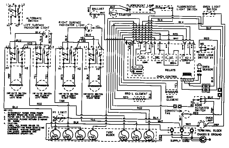 Maytag CRE9530CDE wiring information diagram
