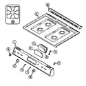 Magic Chef 6257XTS top assembly diagram