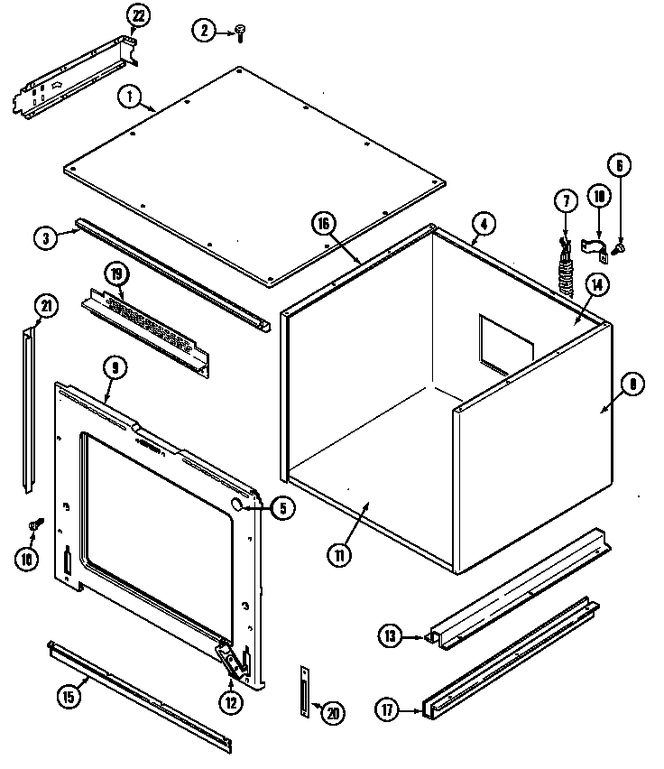 Jenn-Air WW27210PF body (ww27210pf) (ww27210pg) (ww27210pk) (ww27210pr) (ww27210pu) diagram