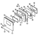 Jenn-Air WW27210PG door (ww27210pf) (ww27210pg) (ww27210pk) (ww27210pr) (ww27210pu) diagram