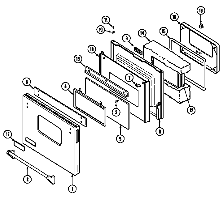 Jenn-Air WW27210PF door (ww27210p) (ww27210p) diagram