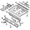 Magic Chef 6498XVS top assembly diagram