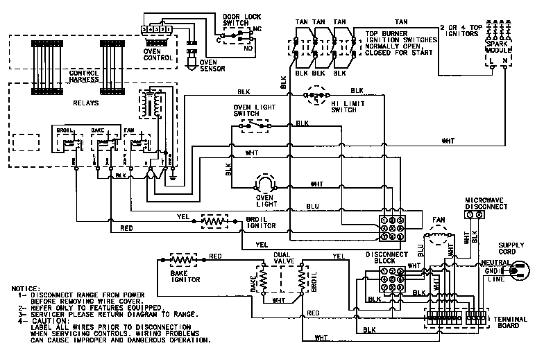 Magic Chef 6498XVB wiring information diagram