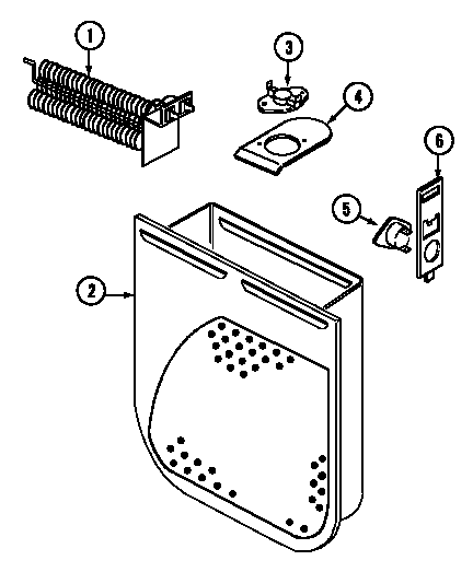 Jenn-Air JDE2000WC heater diagram