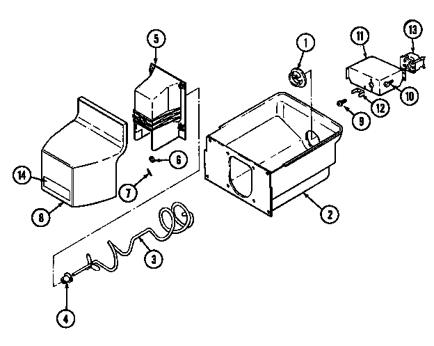 Crosley CS22Y7DW ice bin diagram