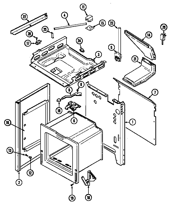 Crosley CG6498VVA body diagram