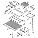 Crosley CT19Y5FW shelves & accessories diagram