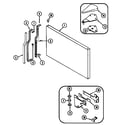 Crosley CT19Y5FW freezer outer door diagram