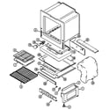 Magic Chef 3468XVA-X oven/base diagram
