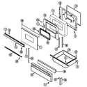 Magic Chef 3468XVA-X door/drawer (ser. pre. 10-14) diagram
