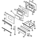 Magic Chef 3468XVA-X door/drawer (ser. pre. 15) diagram