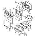 Maytag CRE9800CCM door/drawer diagram