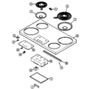 Magic Chef 8710VB top assembly diagram
