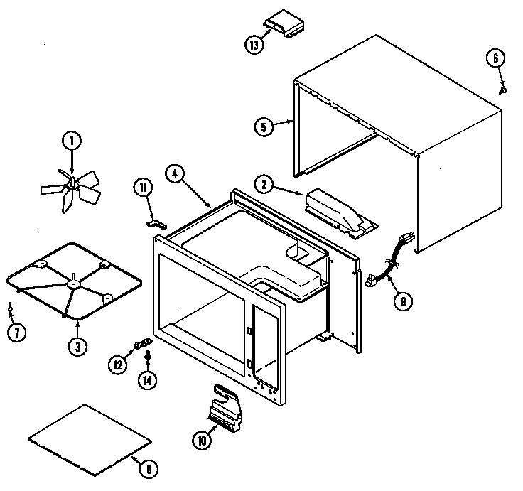 Magic Chef CM15K-7BS-NB base diagram