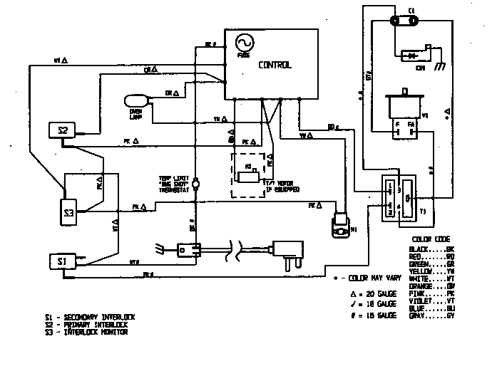 Magic Chef CM15K-7BS-NB wiring information diagram
