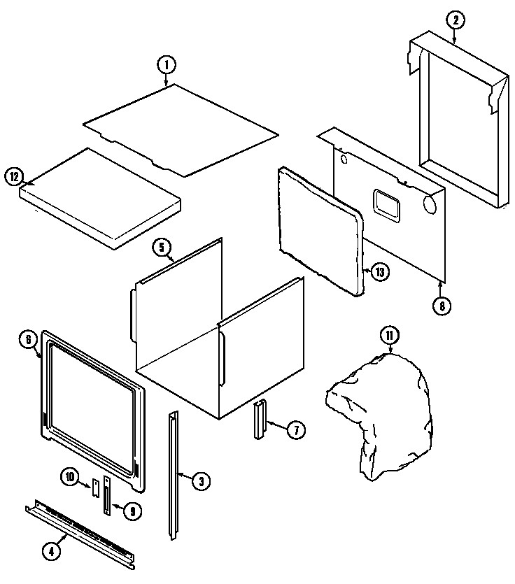 Jenn-Air W27400B body diagram
