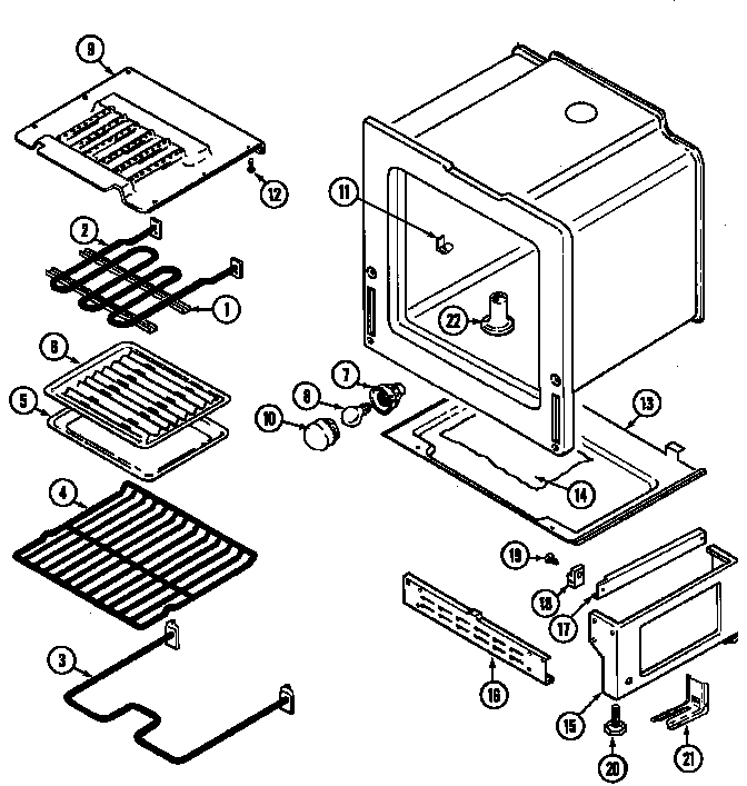 Maytag CRE9300CCL oven/base diagram