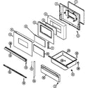 Norge L3872XVB door/drawer diagram