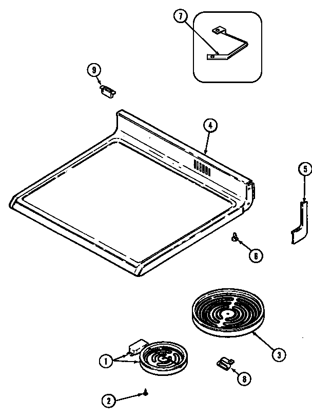 Maytag CRE9600DDE top assembly diagram