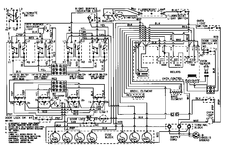 Maytag CRE9600DDE wiring information diagram
