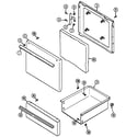 Maytag S1500PAW door/drawer diagram