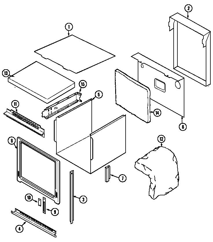 Jenn-Air WW27210B body diagram
