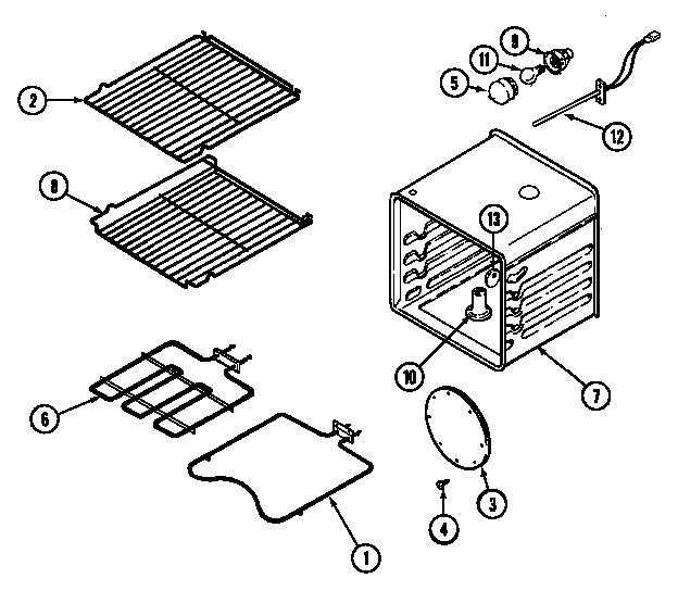 Jenn-Air WM27160B oven diagram