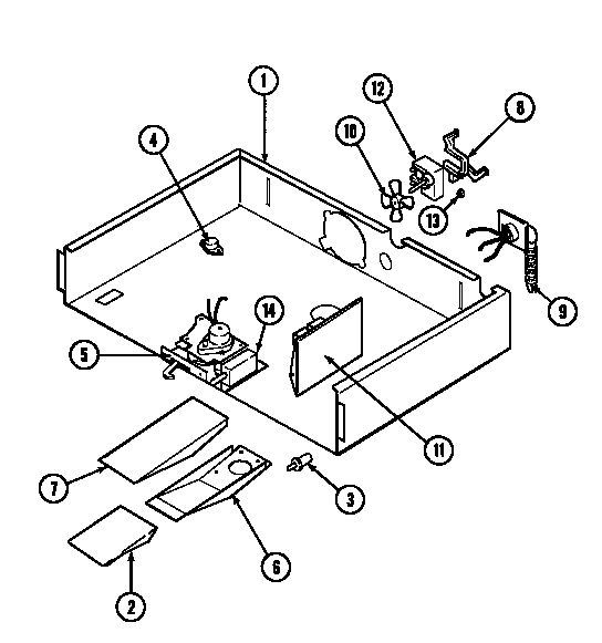Jenn-Air WM27260B internal controls diagram