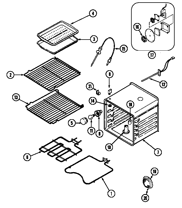 Jenn-Air WM27260B oven diagram