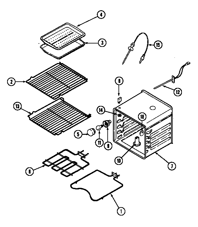 Jenn-Air WM27460B oven diagram