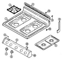 Jenn-Air JG3127WTV top assembly diagram