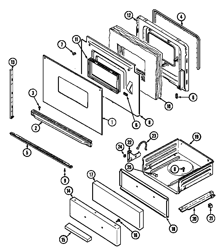 Jenn-Air JG3127XTW door/drawer (jg3127xta) (jg3127xtw) diagram