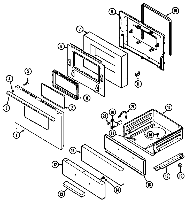 Jenn-Air JG3127XTW door/drawer (jg3127wtv) diagram