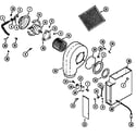 Maytag CSG9900AAE blower assembly (plenum) diagram