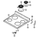 Magic Chef C3862VYV top assembly diagram