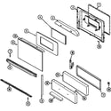 Magic Chef 31211XAS door/drawer diagram
