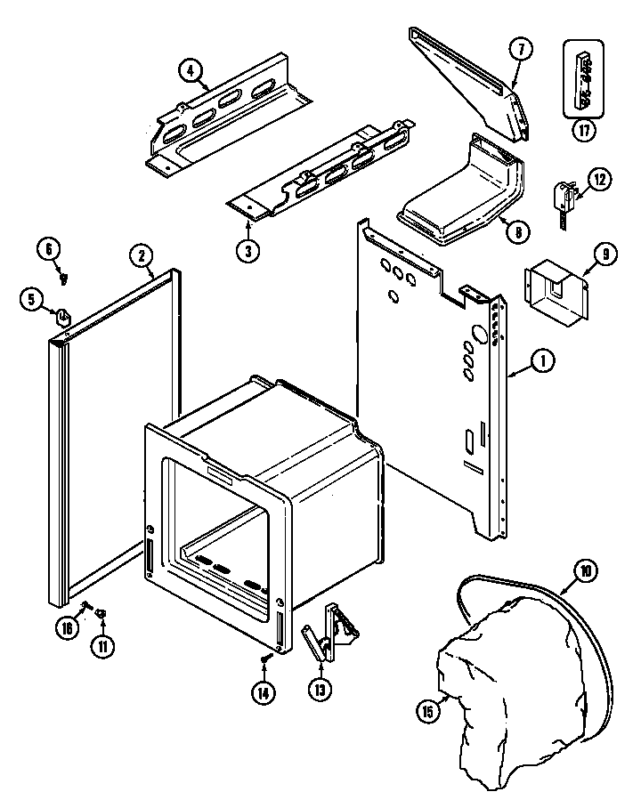 Magic Chef 31315XAW body diagram