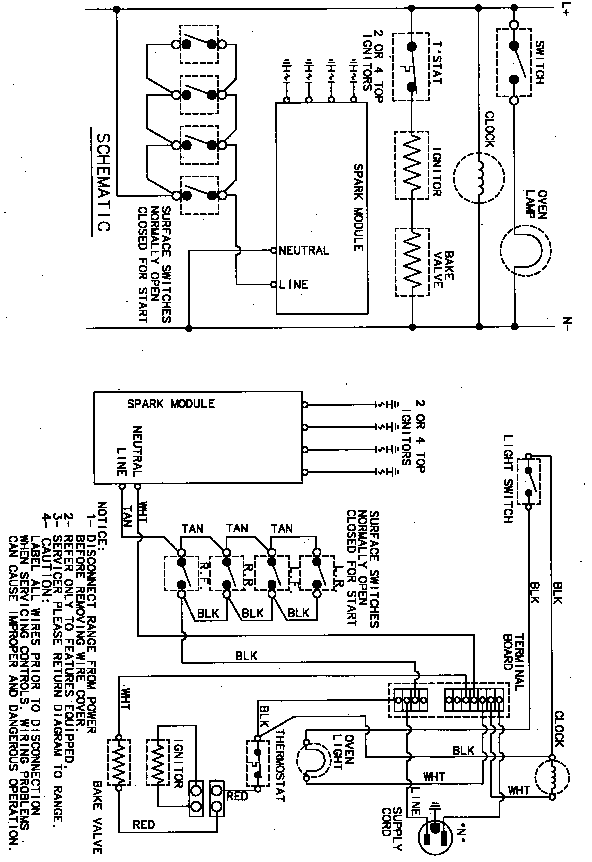 Magic Chef 61S14XAA wiring information diagram