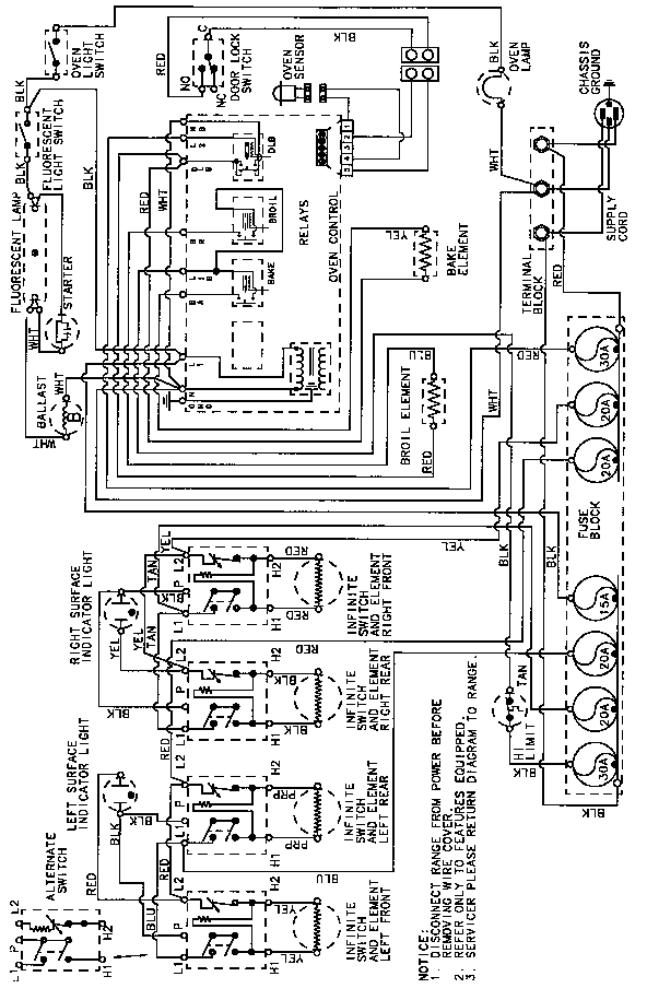 Norge L3872VYV wiring information diagram