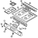 Magic Chef 62S14XAS top assembly diagram