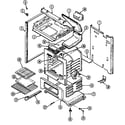 Magic Chef 3110PRV-K body/oven diagram